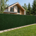 Dirbtinė tvora Tamsiai žalia 1,5 x 6 m PVC ir Plienas