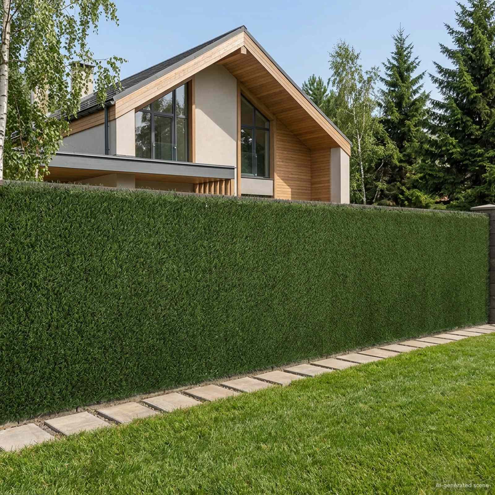 Dirbtinė tvora Šviesiai žalia 1 x 6 m PVC ir Plienas