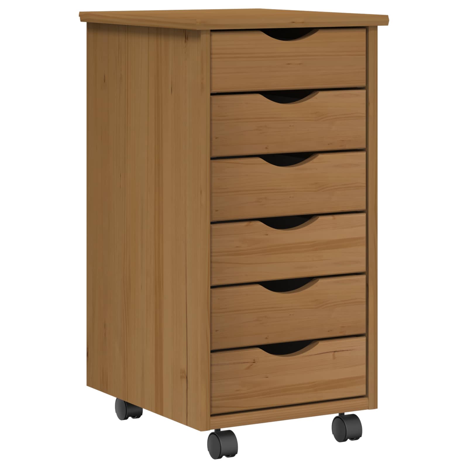 Rašomasis stalas ir riedantis kabinetas MOSS 2 pcs Medaus Ruda