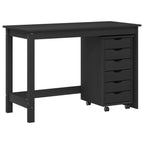 Rašomasis stalas ir riedantis kabinetas MOSS 2 pcs Juoda