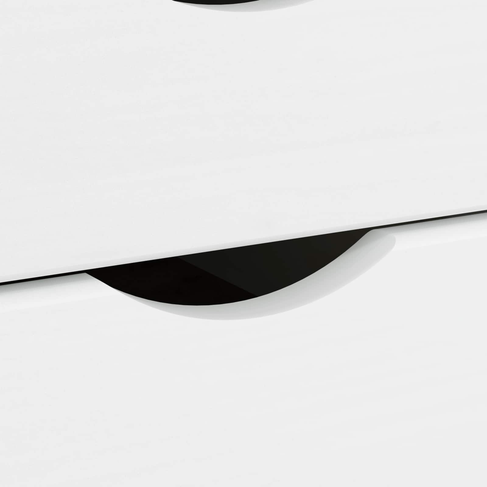 Rašomasis stalas ir riedantis kabinetas MOSS 2 pcs Balta