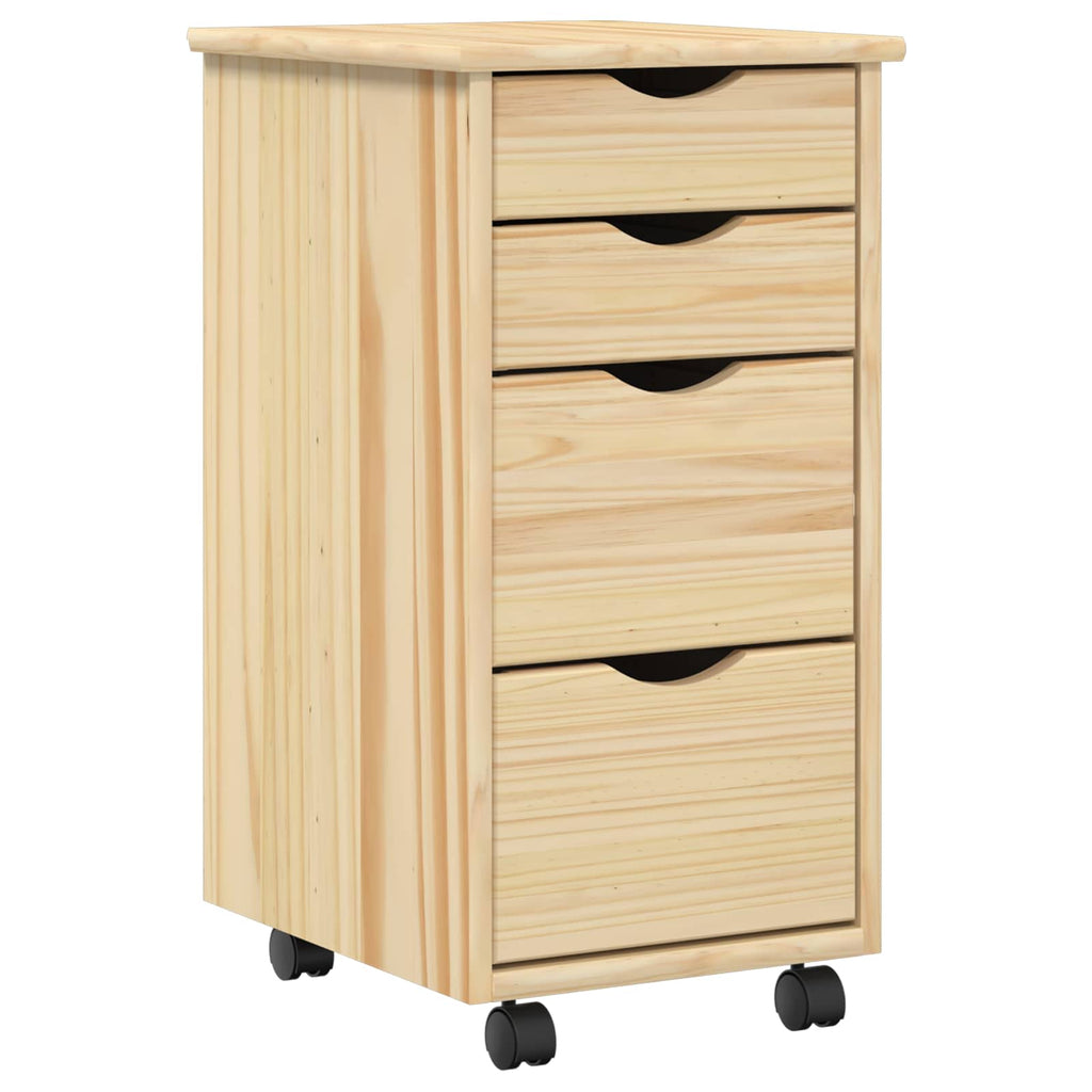Rašomasis stalas ir riedantis kabinetas MOSS 2 pcs Ruda