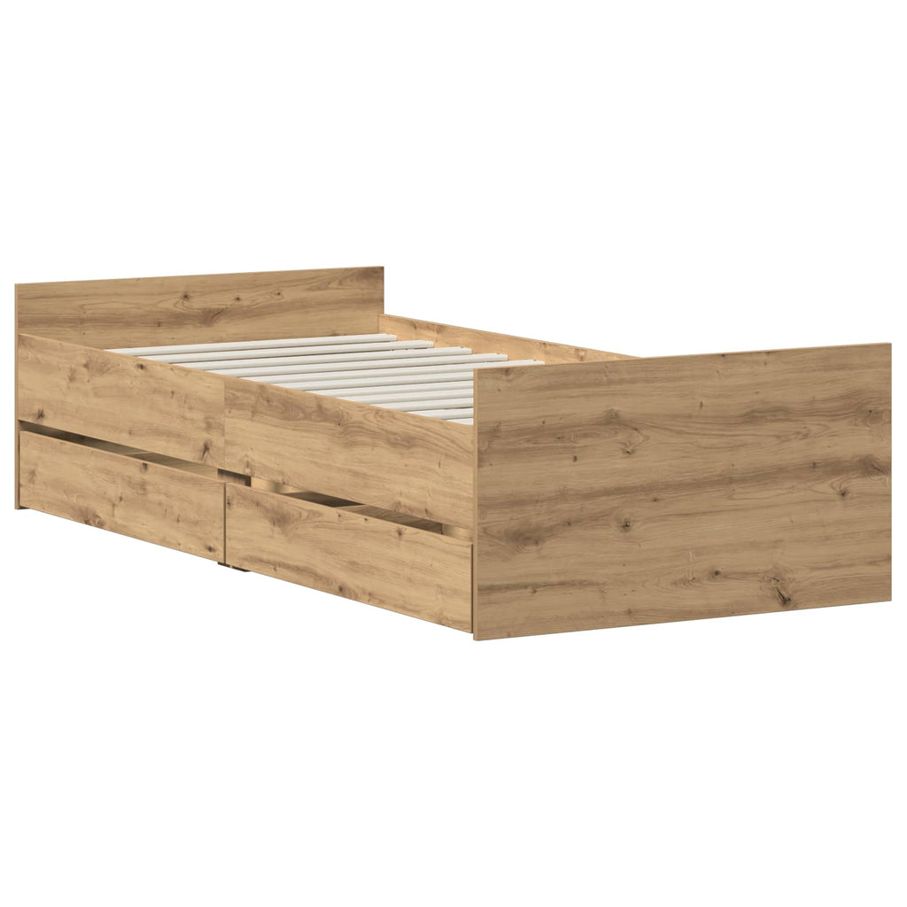 Lovos rėmas Artisano ąžuolo 90 x 200 cm Apdirbta mediena