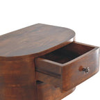 Naktinis staliukas su 2 stalčiais