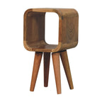 Lenktas Ąžuolo Mini naktinis staliukas