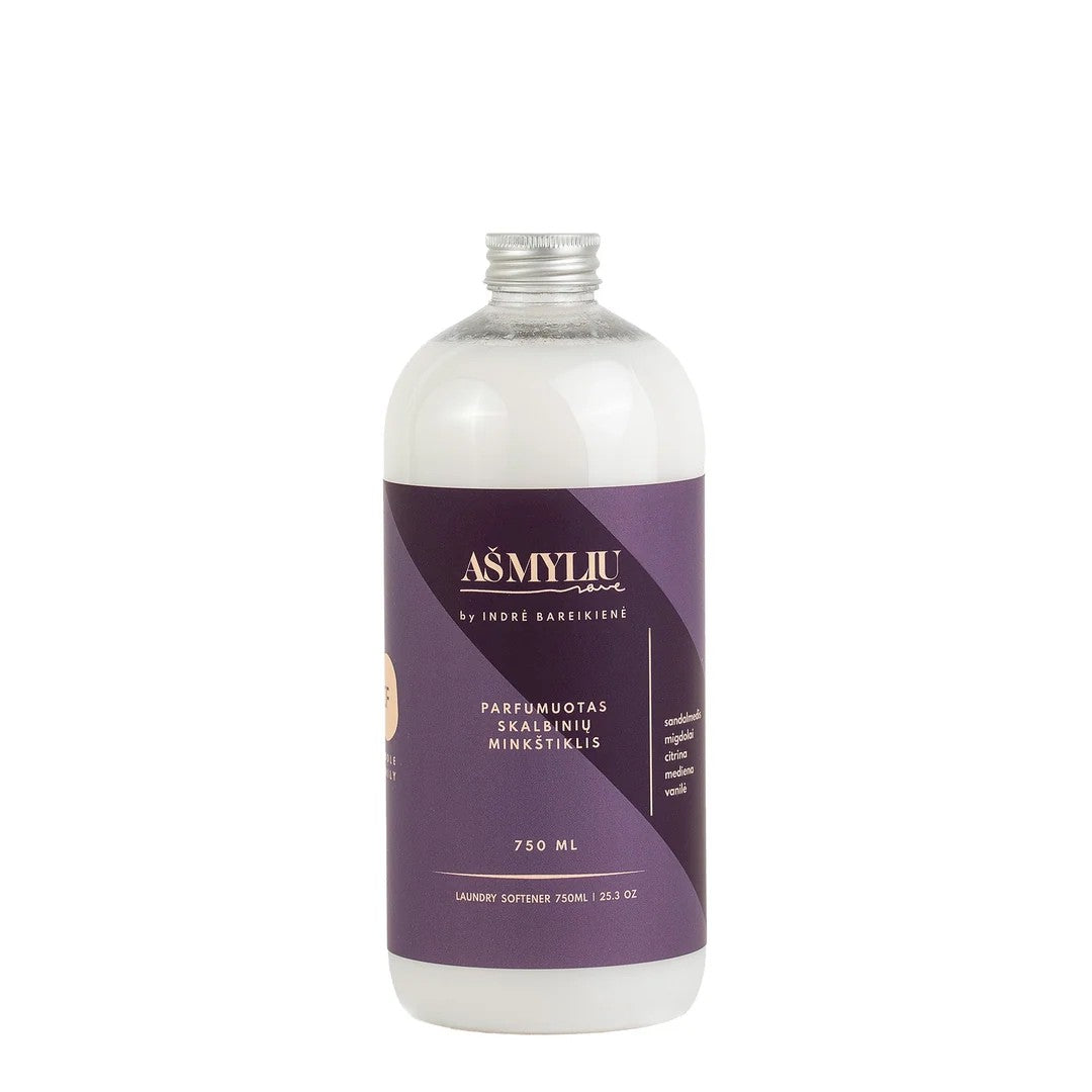 Parfumuotas skalbinių minkštiklis Candle Family „AŠ MYLIU SAVE“, 750 ml